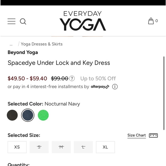 Beyond Yoga NWOT Nocturnal Navy Spacedye Under Lock and Key Dress Size XL - Picture 11 of 12